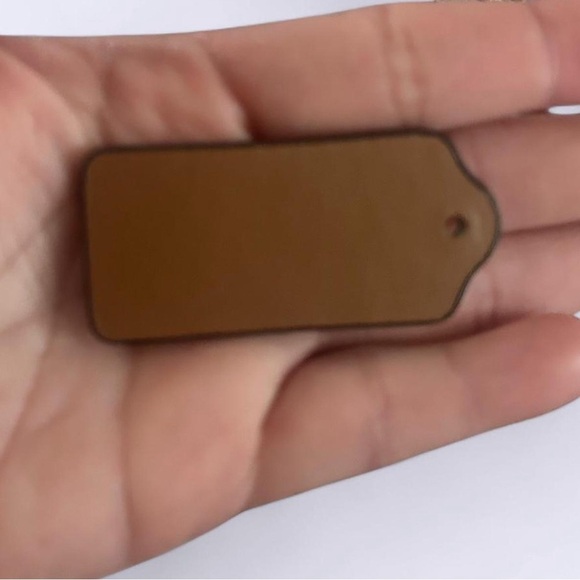 Coach Bag Tag Leather Tag - Picture 2 of 2